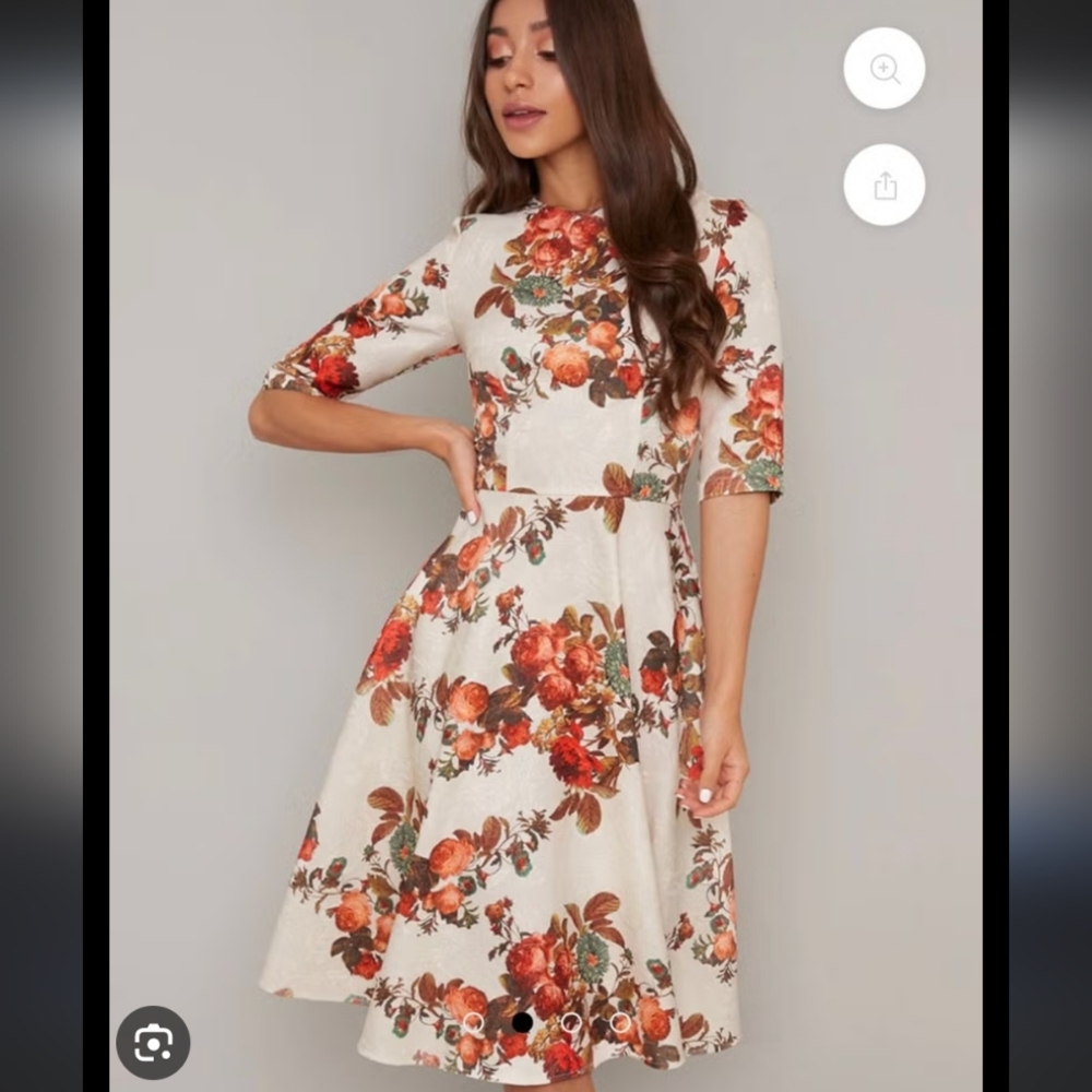 Chi Chi London Taynie Dress UK Size 10 NWT